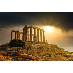 Cap Sounion - Coucher de soleil