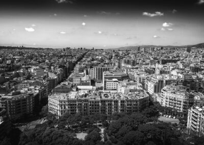 Barcelone - Vue depuis la Sagrada