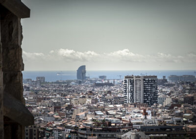 Barcelone - Vue depuis la Sagrada